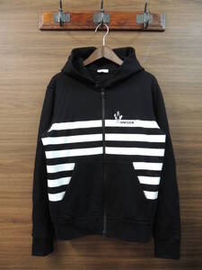 ★ 美品 Mサイズ 正規 本物 20SS MONCLER モンクレール MAGLIA CARDIGAN フルジップ スウェット パーカー MEDIUM 黒 ブラック