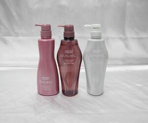 ☆資生堂 サブリミック ルミノフォース シャンプー 500ml トリートメント 500g アデノバイタル シャンプー 500ml ３点セット☆60サイズ☆