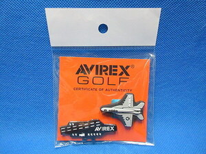 新品 AVIREX アヴィレックス 戦闘機 クリップマーカー AVXBB1-32M グレー　※ネコポス便対応