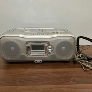 KENWOOD CDラジカセ カセットテープ MD ラジカセオーディオ機器 家電 音楽 MDX-J3 mini disc