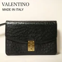 美品 VALENTINO バレンチノ イタリア製 クラッチバッグ 鍵付き 高級