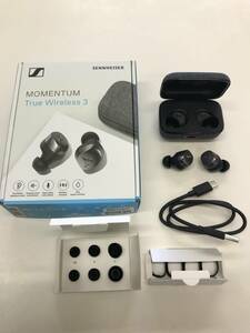 ワイヤレスイヤホン ゼンハイザー MOMENTUM True Wireless3 ブラック ＃199507-113