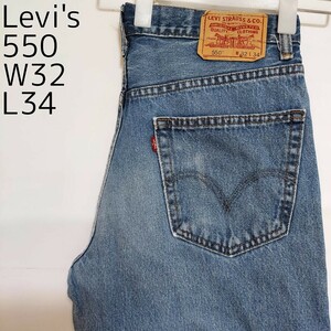 リーバイス550 Levis W32 ダークブルーデニム 青 パンツ 8158