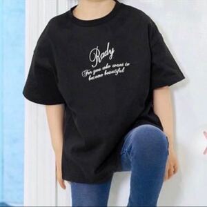 ★ちびRady★キッズ★半袖Tシャツ★ユニセックス★ロゴT★女の子★男の子★レディ★Rady★黒★ブラック★ロゴTシャツ★