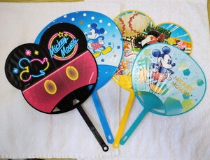 【非売品】第一生命 ディズニー うちわDisney Mickey Mouse ミッキーマウス ドナルドダック 4個セット 