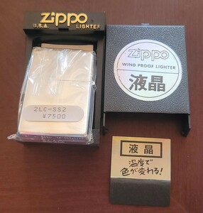 1993年製 Zippo ジッポー ZIPPO ジッポ オイルライター ライターケースあり 液晶 温度 色 2LC-SS2 WIND PROOF LIGHTER