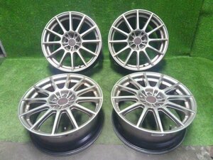 STI 純正 ENKEI B76 アルミホイール 17インチ 4本セット 17×7JJ 5H PCD100 +48 ハブ径約55㎜ 【スバル フォレスター SH9より取外し】