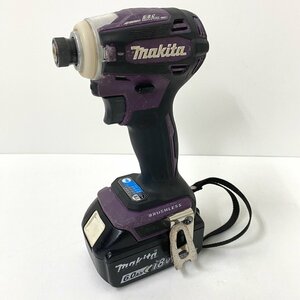 【送料無料】makita マキタ 充電式インパクトドライバ TD172D バッテリー×1 18V 6.0Ah 中古【Ae758631】