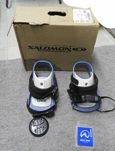 SOLOMON SNOWBOARDS　スノーボード　バインディング　ブルー　ホワイト　箱付き（5306）