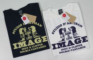 【ステュディオ・ダ・ルチザン】 JEANS IS LOVE! プリントTシャツ STUDIO D