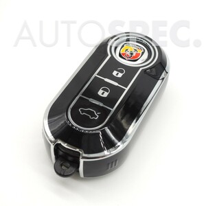 FIAT　ABARTH　シリコン　キーカバー　500　595　695　500C　595C　Panda　パンダ　ブラック　シルバー　フィアット　アバルト　黒