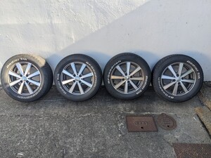 中古タイヤホイール４本セット　タイヤBF Good rich Radial T/A 205/60R15 ホイール ENKEI 15インチ 5.5J