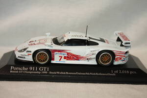 ★PMA 1/43 PORSCHE911GT1 British GTC 1999#7 ミニチャンプス/ポルシェ911GT1-97