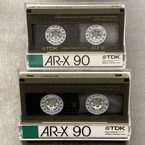 2043T TDK AR-X 90分 ノーマル 2本 カセットテープ/Two TDK AR-X 90 Type I Normal Position Audio Cassette