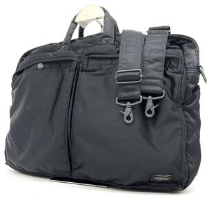 【極美品】ポーター　タンカー　PORTER TUNKER ビジネスバッグ　2way ブリーフケース　黒　ブラック　ナイロン　ショルダー　吉田カバン　