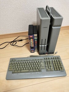 X68000 CZ-600CE 　キーボード　ゲームソフト（餓狼伝説SP　熱血高校ドッジボール部サッカー編）　非通電　 ジャンク