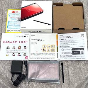 〈本体極美品・箱説付属・動作確認済み〉ニンテンドーDS Lite 本体 クリムゾンブラック USG-001 NINTENDO レッド