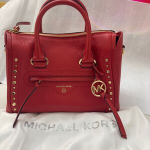 S【1E30】マイケルコース　 MICHAEL KORS ハンドバッグ　 ショルダーバッグ　 レザー　レディース　レッド　