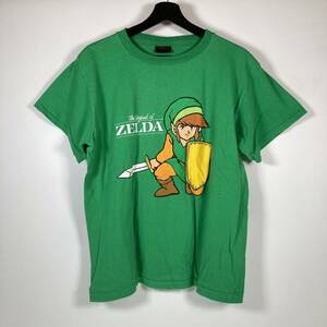 希少 00s ゼルダの伝説 changes メンズ tシャツ Mサイズ USA製 緑 Nintendo vintage tee ヴィンテージ (T9)
