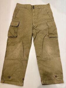 M-47 フレンチアーミーヴィンテージカーゴパンツ　vintage ミリタリーパンツ　french army cargo pants M47 フランス軍