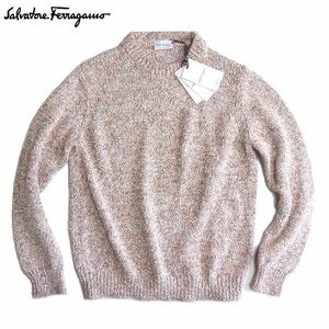 【11万新品！】サルヴァトーレ フェラガモ Salvatore Ferragamo 多色編み コレクション サマーニット Lサイズ 本物！SALE