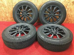 ヤリスクロス等に!! ブリヂストン BALMINUM 16×6.5J OFF48 PCD114.3 5穴 205/65R16 ブリヂストン VRX3 冬タイヤ 2022年製 売切!!