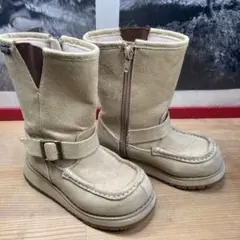 OSHKOSH KIDS スノーブーツ ベージュ スパイク付き