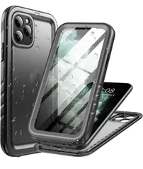 ★Cozycase iPhone 11 Pro 用 ケース - iPhone 11 Pro 用 防水ケース - 完全防水 防塵 2m 耐衝撃 360度 全面 両面 軽量 米軍 カメラ保護 ストラップ付き 海 お風呂 水中撮影