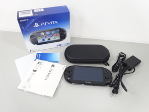 動作確認済み 初期化済み SONY ソニー Playstation Vita プレイステーション ヴィータ PCH-2000 Wi-Fiモデル 本体 プレステ PS ブラック 黒