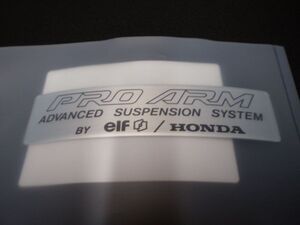 NC30 純正 スイングアームラベル VFR400R ステッカー PROARM ホンダ elf HONDA エンブレム VFR750R MC28 NSR250R RC30 プロアーム .ml0