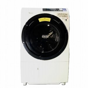 【中古品】 日立 / HITACHI ビッグドラム BD-SG100BL ヒートリサイクル 風アイロン 左開き 2017年製 10kg ホワイト 30018560