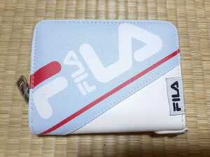 《新品》FILA 二つ折り財布 札入れあり 青×白