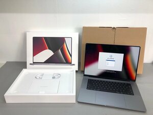 【Apple】MacBook Pro 16inch 2021 A2485 CPU Apple M1 Max メモリ64GB SSD1TB NVMe OS12 中古Mac 充電回数2回 未使用に近い US配列