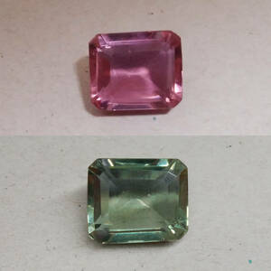 [17.96 ct] 合成アレキサンドライト エメラルドカット ルース 宝石 ジュエリー