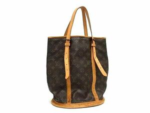 1円 LOUIS VUITTON ルイヴィトン M42236 モノグラム バケットGM バケツ型 トートバッグ ショルダーバッグ 肩掛け ブラウン系 BI1861