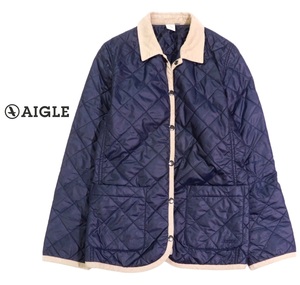 AIGLE エーグル 使える 軽量 キルティング ジャケット M