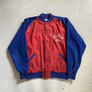 40’s WILSON 2-TONE COTTON AWARD JACKET ウィルソン　スタジャン　ボタスタ　ツートン　ジャケット 古着　vintage used