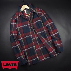 新品★Levi’s/リーバイス/リラックスフィットJACKSON ワーカーシャツ1957/191紺赤/【L】【JP size XL】