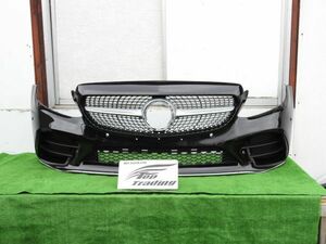 L3275vc ベンツ純正 Cクラス W205/S205 後期 AMG フロントバンパー スポイラー・グリル付 (A2058802305) ブラック197 適合確認可能