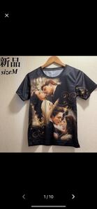 新品★トワイライト★エドワード＆ベラブラックTシャツ★ユニセックス★M半袖Tシャツ 