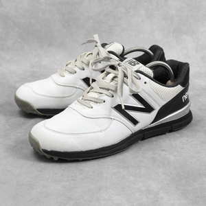 『new balance golf』スパイクレスゴルフシューズ 25cm ホワイト/ブラック MGS574W2 ニューバランス メンズ 管理10243