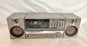 F640 ★National ナショナル FM-AM-FM STEREO CASSETTE DECK TUNER AMPLIFIER ラジカセ RX-C45