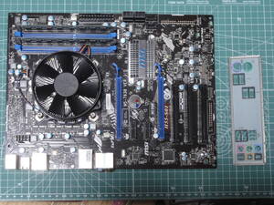 ジャンク扱い マザーボード MSI H55-S01 MS-7638 CPU Core i3-550 3.20GHz メモリ DDR3 4GB CPUクーラー セット BR2202