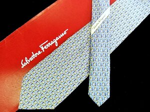 ♪今週の特売980円～♪1922♪状態並品【Ferragamo】フェラガモ【カンガルー 動物 ヤシの木 柄】