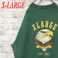 【激レア】XLARGE★pigment スウェット L イーグル ★グリーン