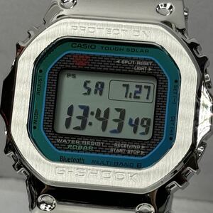 極美品 箱説付 G-SHOCK GMW-B5000PC-1JF タフソーラー 電波受信 電波ソーラー マルチバンド6 Bluetoothモバイルリンク メタルバンド 限定