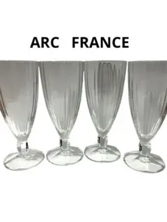 ARC アルク　FRANCE フランス製　パフェグラス　ビアグラス　4セット