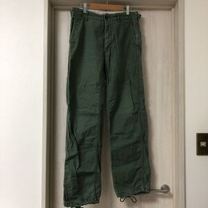 (k) Engineered Garments エンジニアードガーメンツ ファティーグ ベイカーパンツ 裾紐 USA製 w30 カーキ 