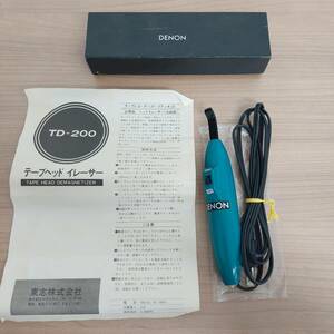 1円～ DENON TD-200 テープヘッド イレーサー 東志株式会社 動作未確認 ジャンク扱い No.4099