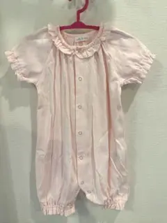 ベビー服 ロンパース 70cm ピンク お宮参り